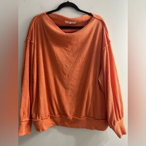 Free people we the free main squeeze hacci top sweater long sleeve